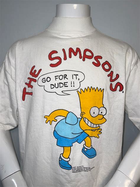 Vintage 1990 Bart Simpson T Shirt Etsy