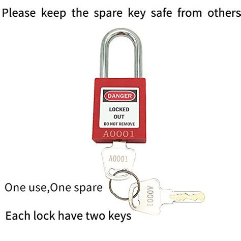 Lockout Tagout Lock Set 5 Red Keyed Differently OSHA Loto Safety