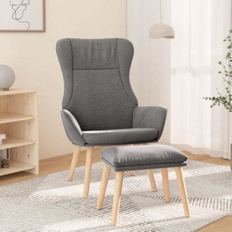 Furniture Limited Chaise De Relaxation Avec Repose Pied Gris