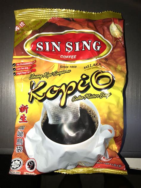 Sin Sing Coffee Kopi O Halal 10 Sachets X 10g Food Drinks Local