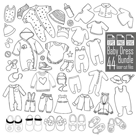 Baby Kleidung Plotterdatei SVG DXF PNG Säugling Cricut Kind Onesie