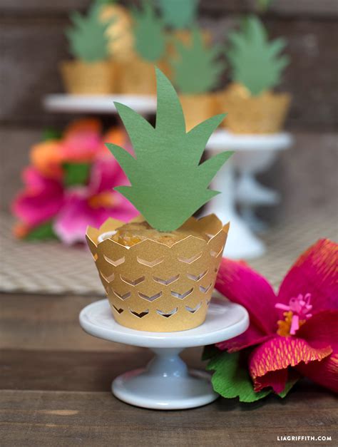 Pineapple Cupcake Decorations Lia Griffith