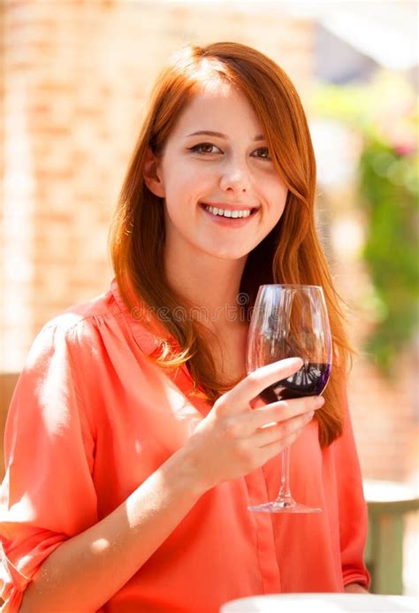 Girl With Glass Of Wine Stock Image Image Of Glass Colors 31407737