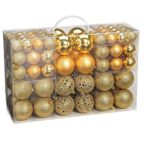 Kentop Lot de 100 boules de Noël pour sapin de Noël Décorations