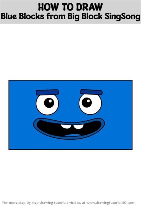 How To Draw Blue Blocks From Big Block Singsong Big Block Singsong