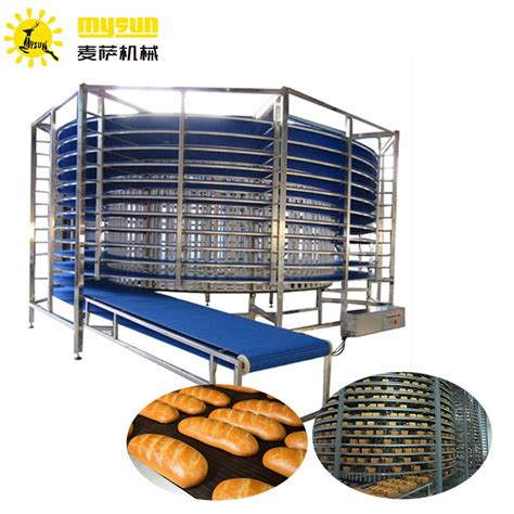 Food Factory Durable Large Food Spiral Cooling Tower For Bread Toast