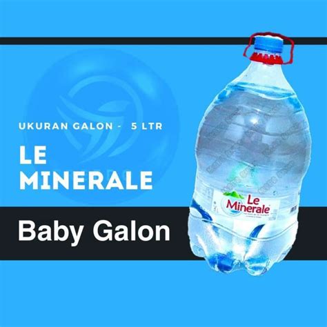 Jual Air Mineral Le Minerale Baby Galon Isi 5 Liter Kemasan Satuan