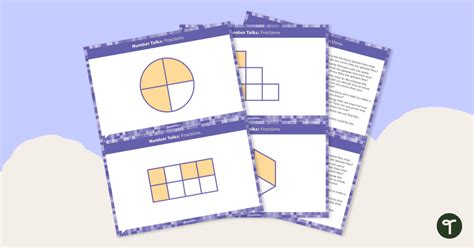 Number Talks Fraction Task Cards Teach Starter