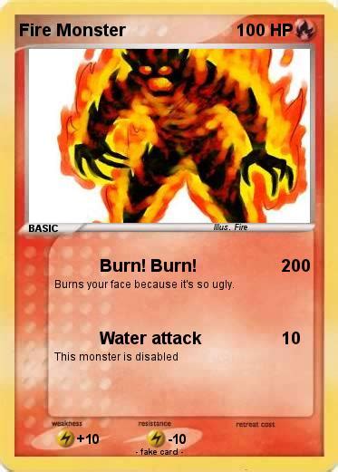 Pokémon Fire Monster 33 33 Burn Burn My Pokemon Card