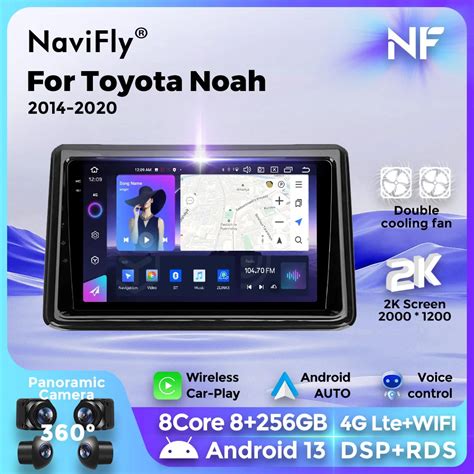 Navifly K Qled Screen Android Car Radio Carplay For Toyota Noah