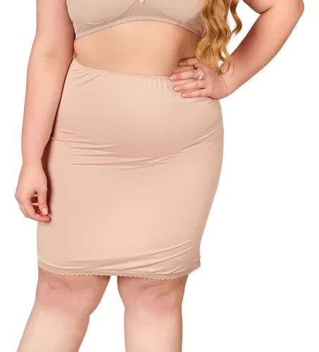 Anágua Saia Longa Plus Size Feminina Segunda Pele Renda MercadoLivre