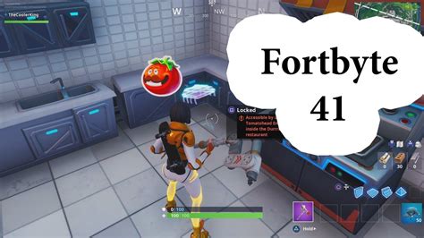 Fortbyte 41 Location Accessible By Using Tomatohead Emoticon Inside Durrrburger Restaurant