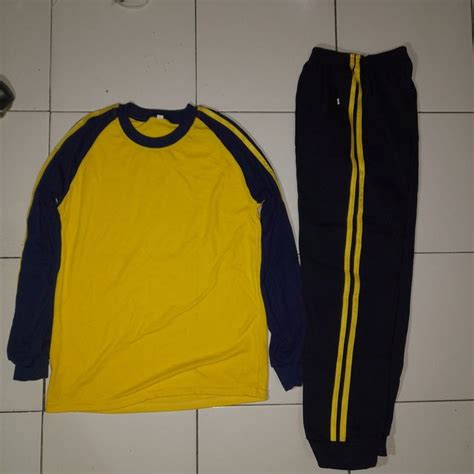 Seragam Olahraga SD Kuning XL Olah Raga Baju Olahraga Di Carousell