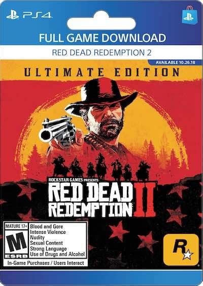 Red Dead Redemption 2 Ultimate Edition Ps4 E2zstore