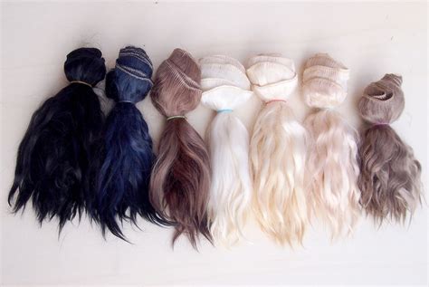 Mohair Weft Ready To Ship Angora Premium Mohair Doll Hair Organic Weft