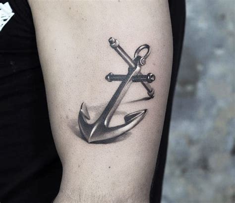 Trident Anchor Tattoo