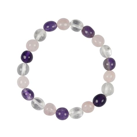 Armband Amethyst Bergkristall Rosenquarz Mm Nuggets Online