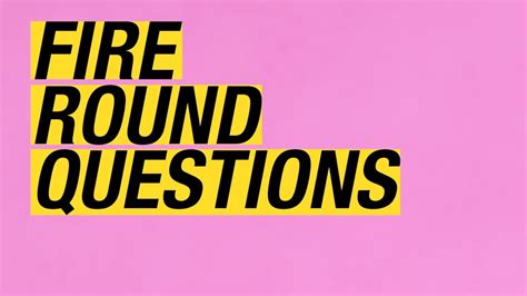 Fire Round Questions - Season 1 Extras - WOW Presents Plus