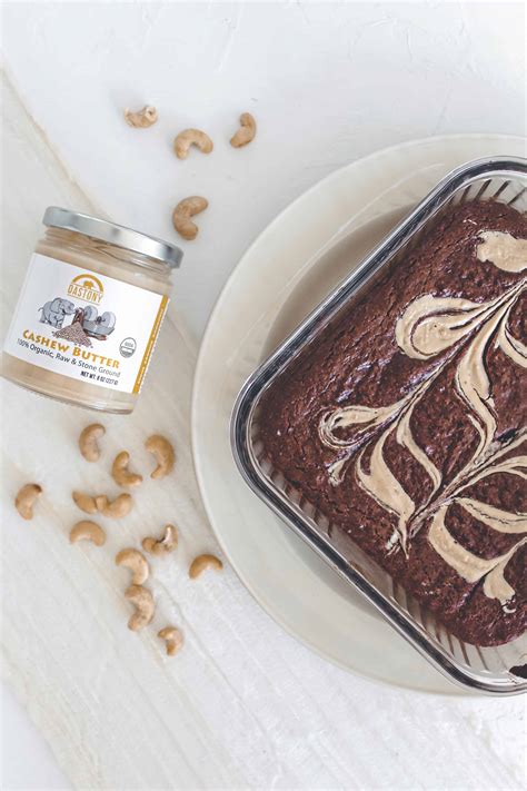 Fudgy Cashew Butter Brownies Gluten Free And Vegan