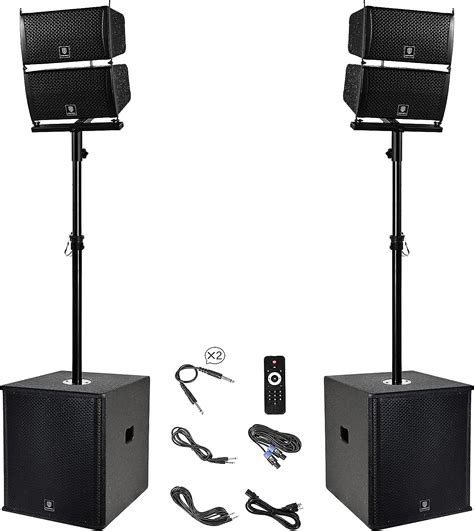 Proreck Club Inch W P M P O Stereo Pa Speaker System Combo