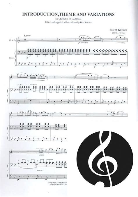 Introduction Theme und Variations by Joseph Küffner Sheet Music for