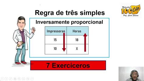 Regra De 3 Inversamente Proporcional - Regra de Três simples - Inversamente proporcional - YouTube