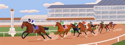 cartoon horse racing vector images
