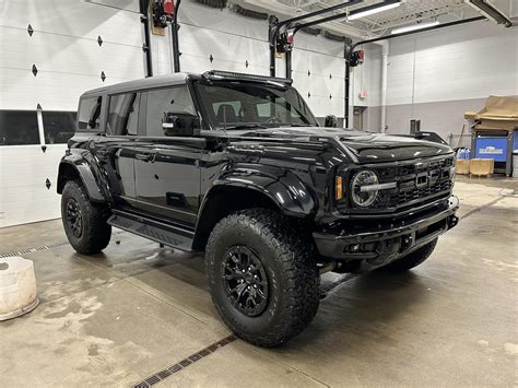 Black Bronco Raptor With Painted Flares Grille Bumpers Light Bar