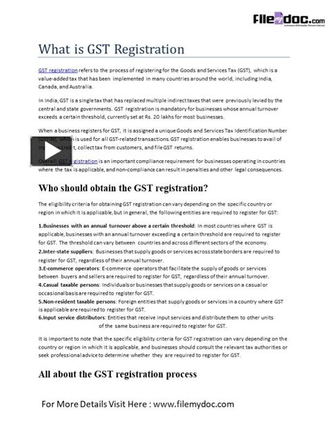 Ppt What Is Gst Registration 1 Powerpoint Presentation Free To Download Id 9664c7 Yzdmn