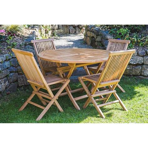 Bamboo Tf Folding Teak Chair Round Table Walmart