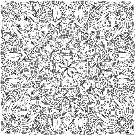 Coloriage Adulte Mandala Doodle Dessin