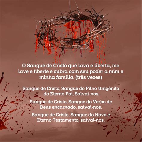 Len O Personalizado Ora O Sangue De Cristo