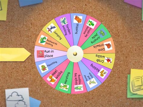 Dino Gross Motor Spin The Wheel