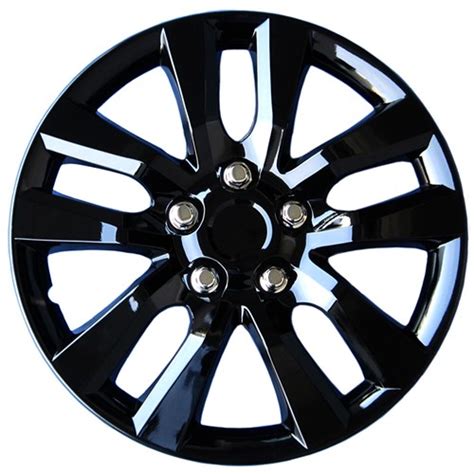 16" NISSAN ALTIMA STYLE GLOSS BLACK WHEEL COVER SET - Pacific Rim