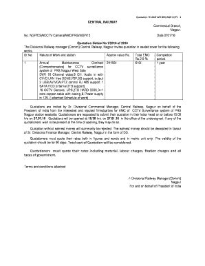 Cctv Amc Quotation Fill And Sign Printable Template Online