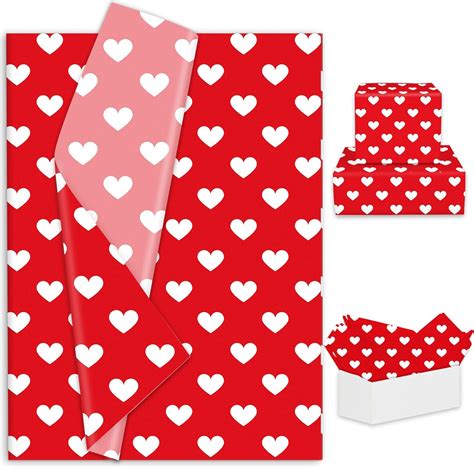 Amazon Jarthenaamcs Sheets Valentine S Day Tissue Paper Red