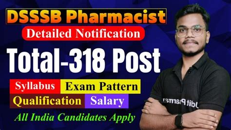 DSSSB Pharmacist Recruitment 2024 Udit Pharmacy