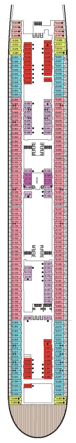 Queen Mary 2 Deck Plan Deck 5 balconies