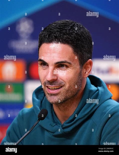 Arsenal Manager Mikel Arteta During A Press Conference At Estadio Do