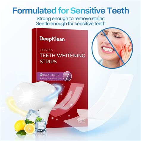 Deepklean Coconut Teeth Whitening Strips For Sensitive Teeth Enamel