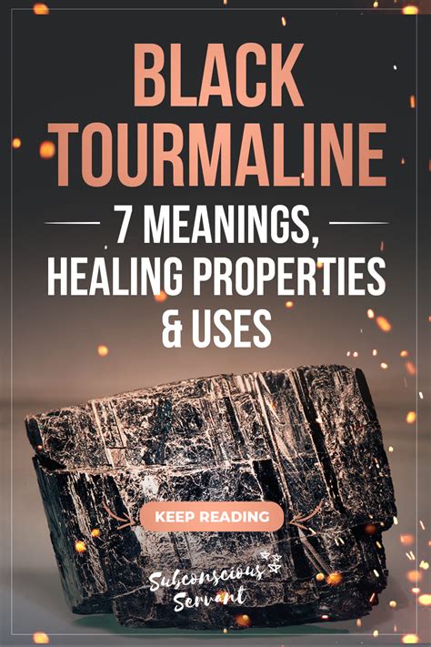 Black Tourmaline Meaning Properties And Uses Full Guide Subconscious