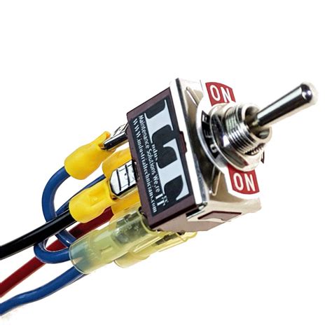 IndusTec Wired DPDT 20 12V 6 Pin Quick Plug On Off On 3 Position DC