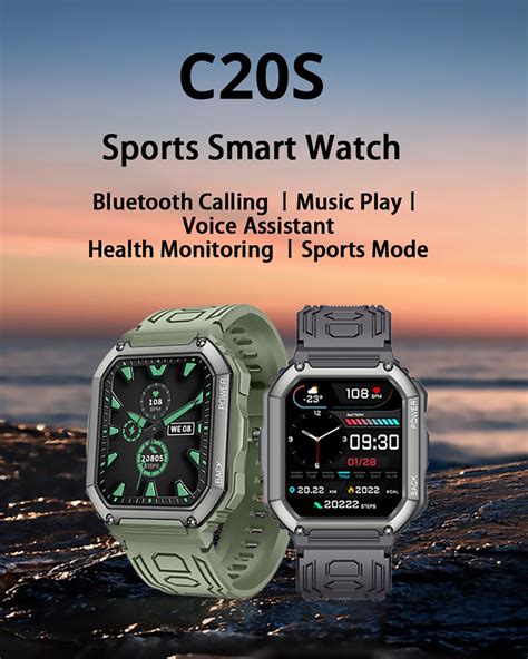 SENBONO C20S Smartwatch 1 8 Screen Black