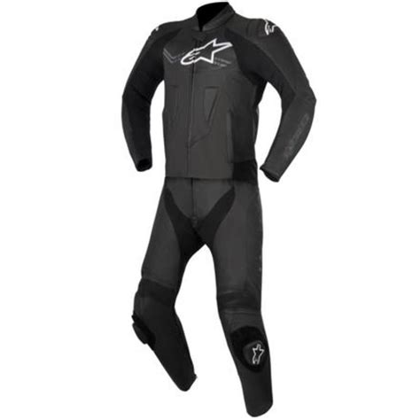 Alpinestars Challenger V2 Black 2 Piece Leather Racing Suit Road Gear