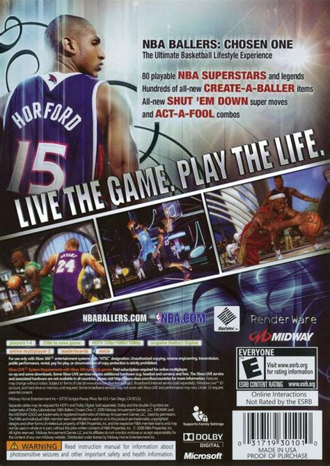 Nba Ballers Chosen One Box Shot For Xbox Gamefaqs