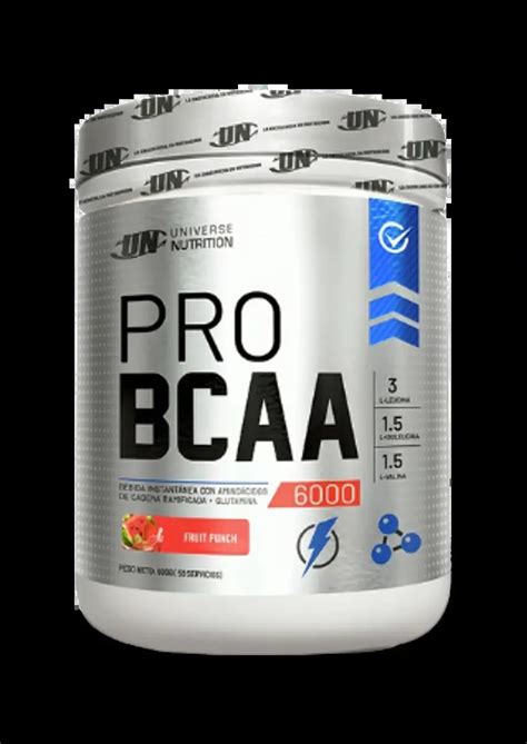 ᐈ PRO BCAA 6000 UNIVERSE NUTRITION AMINOACIDOS