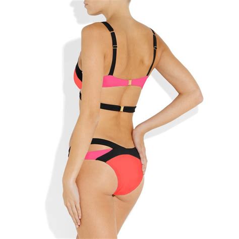 Bikini push up strój kąpielowy neonowy neon s xl MODITO