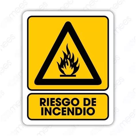 Señalamiento Riesgo De Incendio 25x35