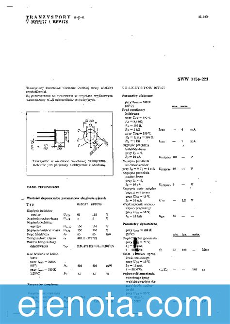 Bfp Datasheet Pdf Kb Cemi Pobierz Z Elenota Pl