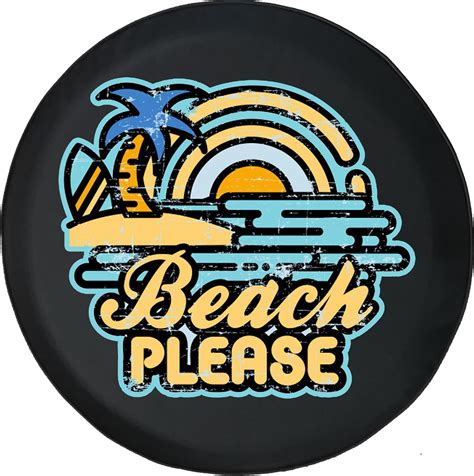 Beach Please Funny Spare Tire Cover For Girls For Jeep Etsy